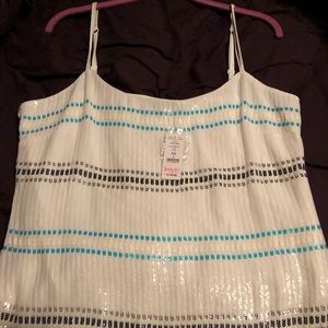 WHBM Sequin Stripe Tank/Camisole
